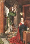 Master of Moulins The Annunciation oil on canvas